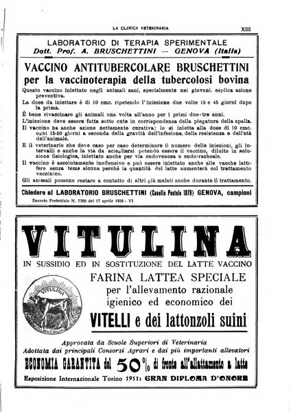 La clinica veterinaria rivista di medicina e chirurgia pratica degli animali domestici