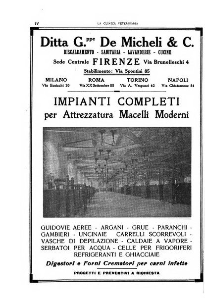 La clinica veterinaria rivista di medicina e chirurgia pratica degli animali domestici