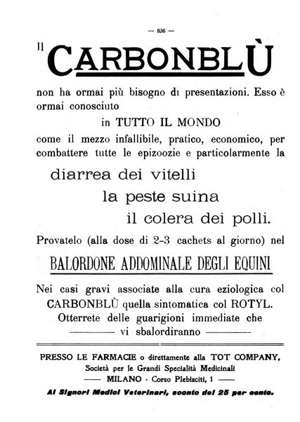 La clinica veterinaria rivista di medicina e chirurgia pratica degli animali domestici