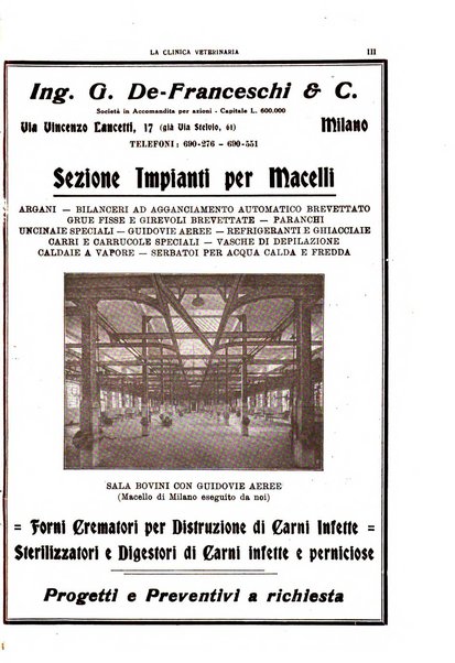 La clinica veterinaria rivista di medicina e chirurgia pratica degli animali domestici