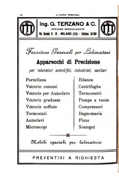 La clinica veterinaria rivista di medicina e chirurgia pratica degli animali domestici