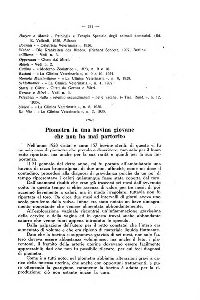 La clinica veterinaria rivista di medicina e chirurgia pratica degli animali domestici