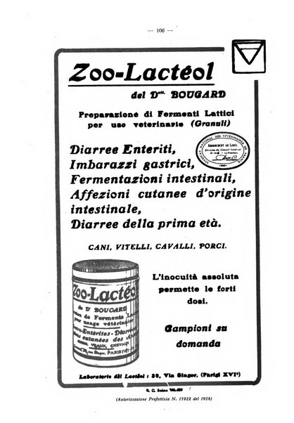 La clinica veterinaria rivista di medicina e chirurgia pratica degli animali domestici