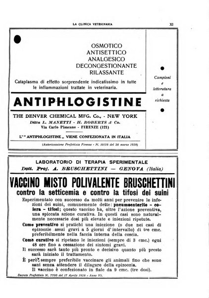 La clinica veterinaria rivista di medicina e chirurgia pratica degli animali domestici