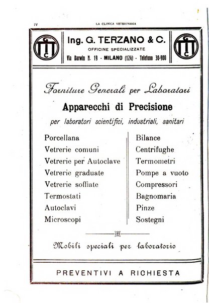 La clinica veterinaria rivista di medicina e chirurgia pratica degli animali domestici