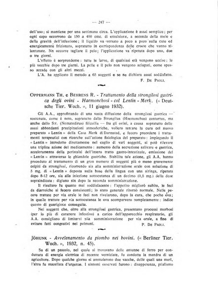 La clinica veterinaria rivista di medicina e chirurgia pratica degli animali domestici