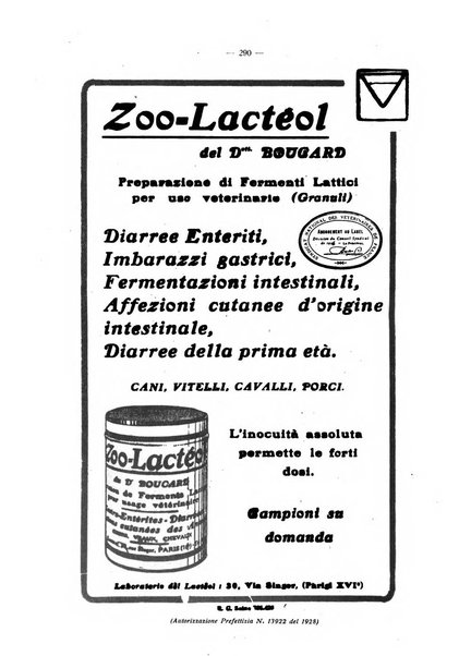 La clinica veterinaria rivista di medicina e chirurgia pratica degli animali domestici