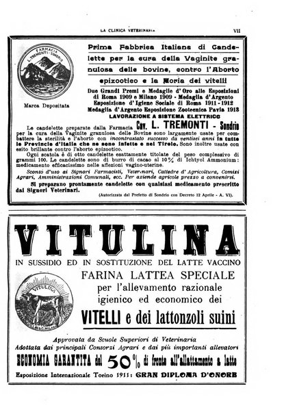 La clinica veterinaria rivista di medicina e chirurgia pratica degli animali domestici