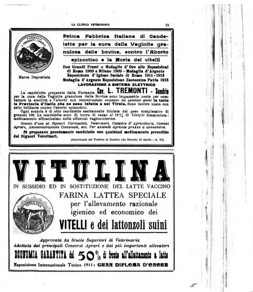 La clinica veterinaria rivista di medicina e chirurgia pratica degli animali domestici