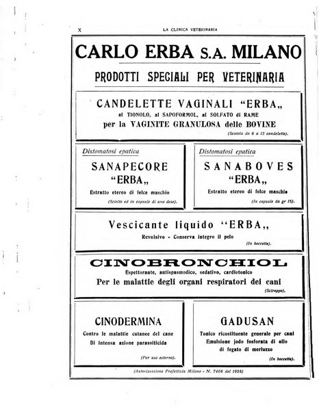 La clinica veterinaria rivista di medicina e chirurgia pratica degli animali domestici