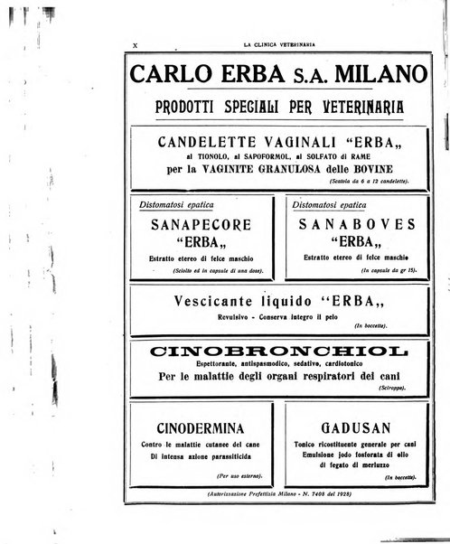 La clinica veterinaria rivista di medicina e chirurgia pratica degli animali domestici