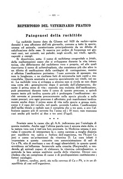 La clinica veterinaria rivista di medicina e chirurgia pratica degli animali domestici