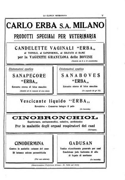 La clinica veterinaria rivista di medicina e chirurgia pratica degli animali domestici