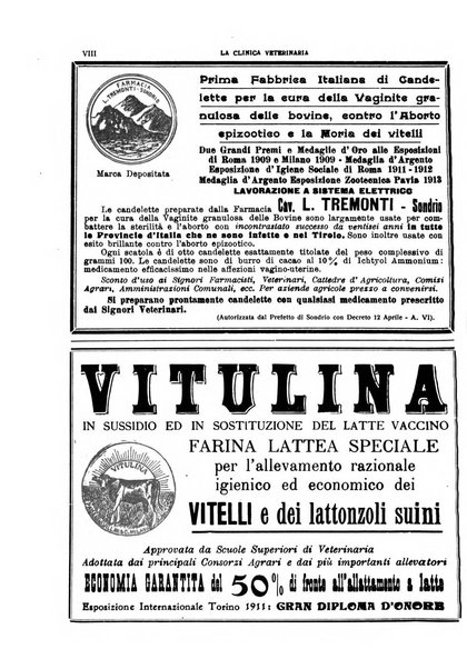 La clinica veterinaria rivista di medicina e chirurgia pratica degli animali domestici