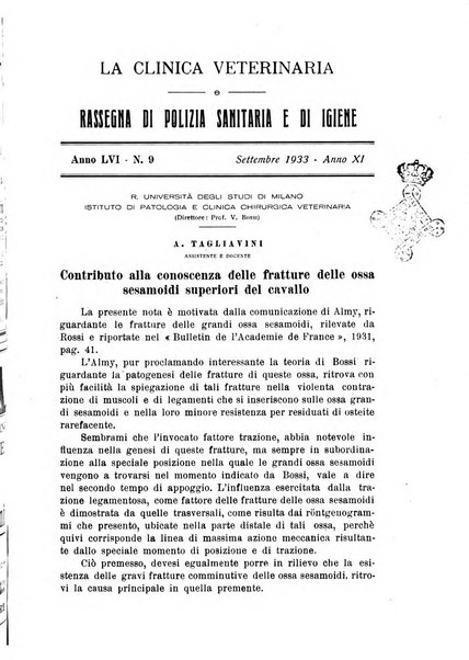 La clinica veterinaria rivista di medicina e chirurgia pratica degli animali domestici