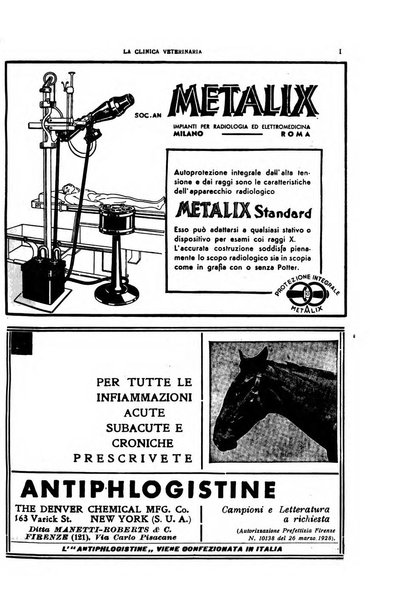 La clinica veterinaria rivista di medicina e chirurgia pratica degli animali domestici