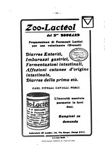 La clinica veterinaria rivista di medicina e chirurgia pratica degli animali domestici