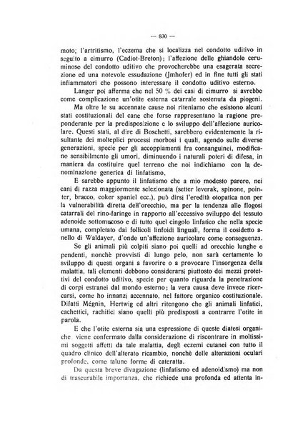 La clinica veterinaria rivista di medicina e chirurgia pratica degli animali domestici