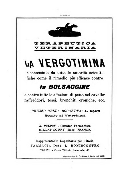 La clinica veterinaria rivista di medicina e chirurgia pratica degli animali domestici