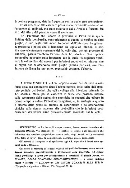 La clinica veterinaria rivista di medicina e chirurgia pratica degli animali domestici