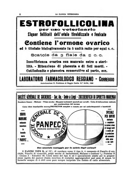 La clinica veterinaria rivista di medicina e chirurgia pratica degli animali domestici