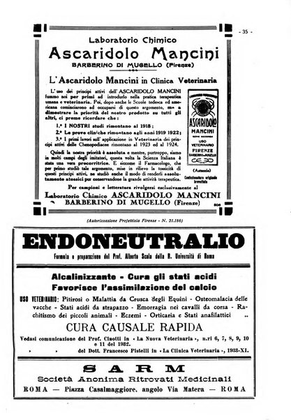 La clinica veterinaria rivista di medicina e chirurgia pratica degli animali domestici