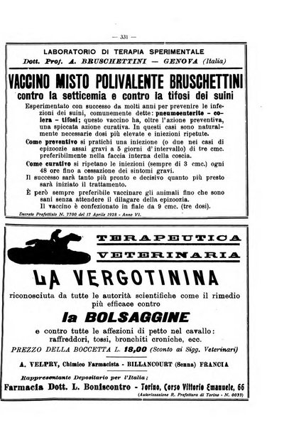 La clinica veterinaria rivista di medicina e chirurgia pratica degli animali domestici