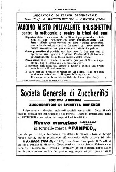 La clinica veterinaria rivista di medicina e chirurgia pratica degli animali domestici