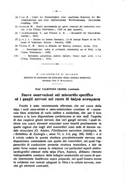 La clinica veterinaria rivista di medicina e chirurgia pratica degli animali domestici