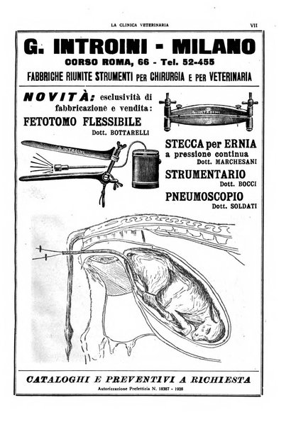 La clinica veterinaria rivista di medicina e chirurgia pratica degli animali domestici