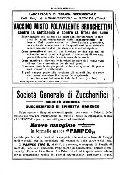 La clinica veterinaria rivista di medicina e chirurgia pratica degli animali domestici