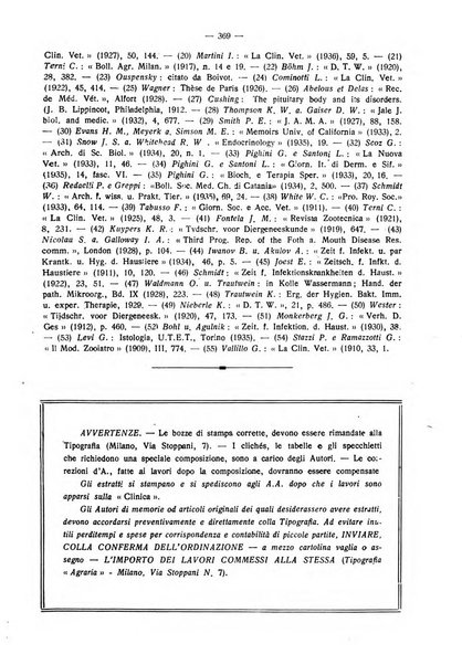 La clinica veterinaria rivista di medicina e chirurgia pratica degli animali domestici