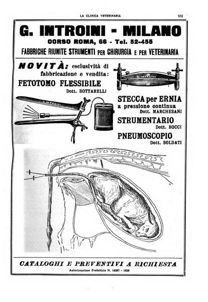 La clinica veterinaria rivista di medicina e chirurgia pratica degli animali domestici