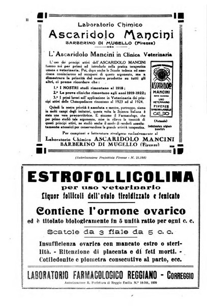 La clinica veterinaria rivista di medicina e chirurgia pratica degli animali domestici