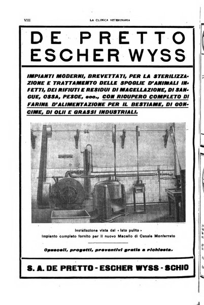La clinica veterinaria rivista di medicina e chirurgia pratica degli animali domestici