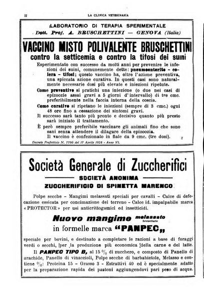 La clinica veterinaria rivista di medicina e chirurgia pratica degli animali domestici