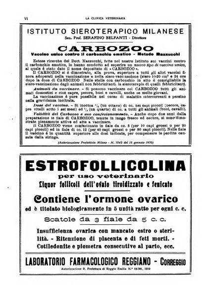 La clinica veterinaria rivista di medicina e chirurgia pratica degli animali domestici