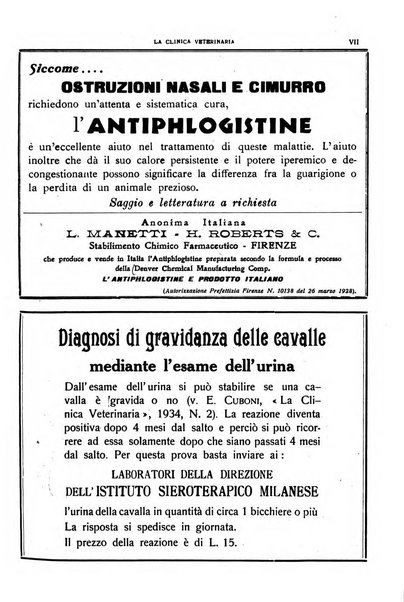 La clinica veterinaria rivista di medicina e chirurgia pratica degli animali domestici