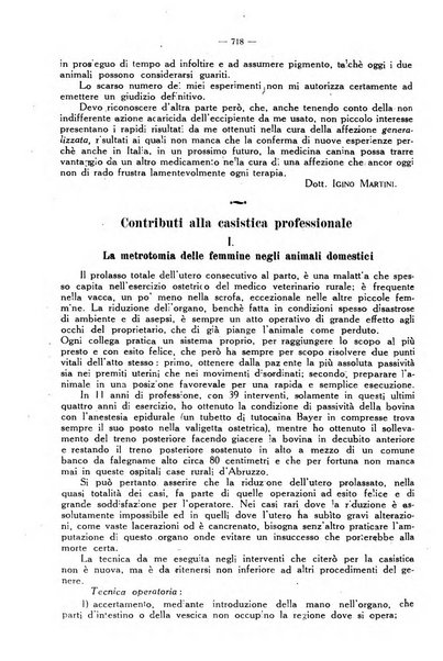 La clinica veterinaria rivista di medicina e chirurgia pratica degli animali domestici