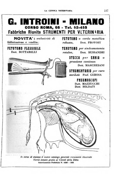 La clinica veterinaria rivista di medicina e chirurgia pratica degli animali domestici
