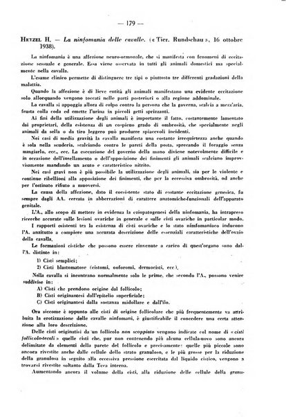 La clinica veterinaria rivista di medicina e chirurgia pratica degli animali domestici