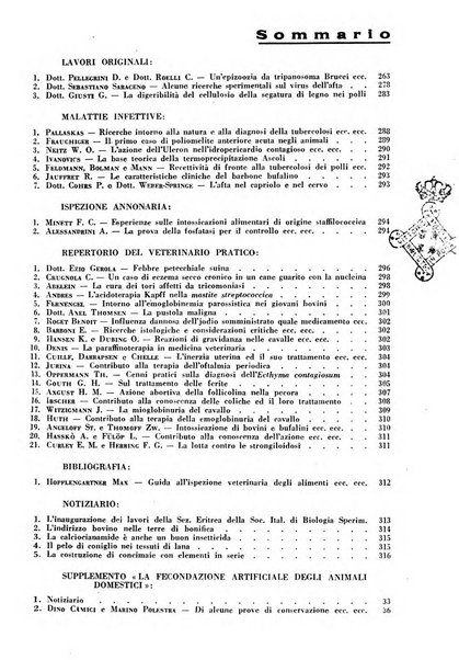 La clinica veterinaria rivista di medicina e chirurgia pratica degli animali domestici