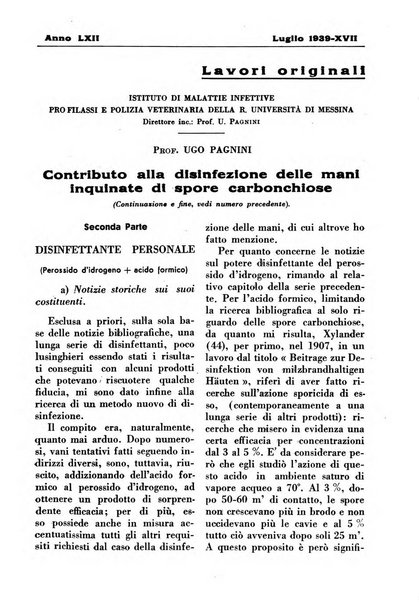 La clinica veterinaria rivista di medicina e chirurgia pratica degli animali domestici