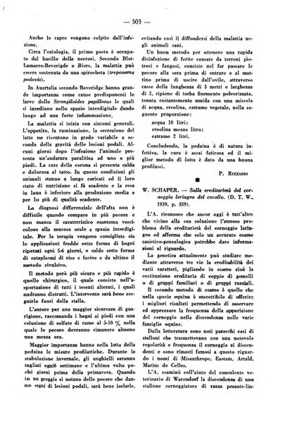 La clinica veterinaria rivista di medicina e chirurgia pratica degli animali domestici