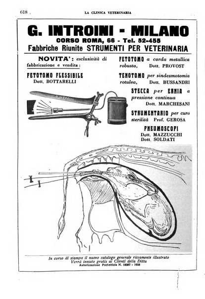 La clinica veterinaria rivista di medicina e chirurgia pratica degli animali domestici