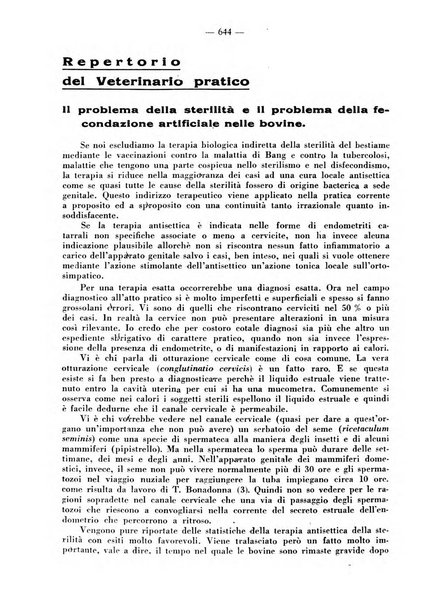 La clinica veterinaria rivista di medicina e chirurgia pratica degli animali domestici