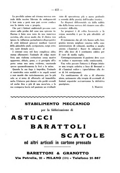 La clinica veterinaria rivista di medicina e chirurgia pratica degli animali domestici