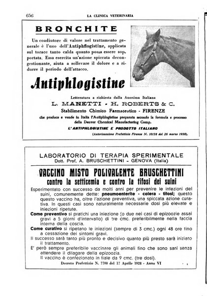 La clinica veterinaria rivista di medicina e chirurgia pratica degli animali domestici