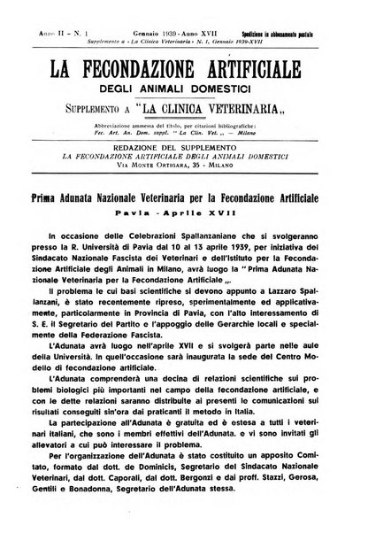 La clinica veterinaria rivista di medicina e chirurgia pratica degli animali domestici