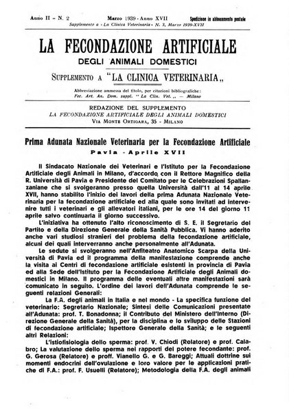 La clinica veterinaria rivista di medicina e chirurgia pratica degli animali domestici